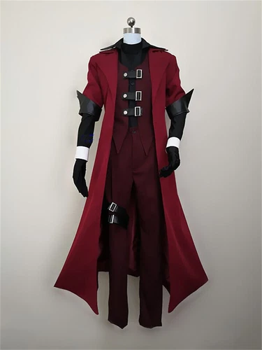 Devil May Cry Dante Cosplay Personalizzato Outfit Set Pantaloni Giacca a Vento Rosso - Foto 1 di 5