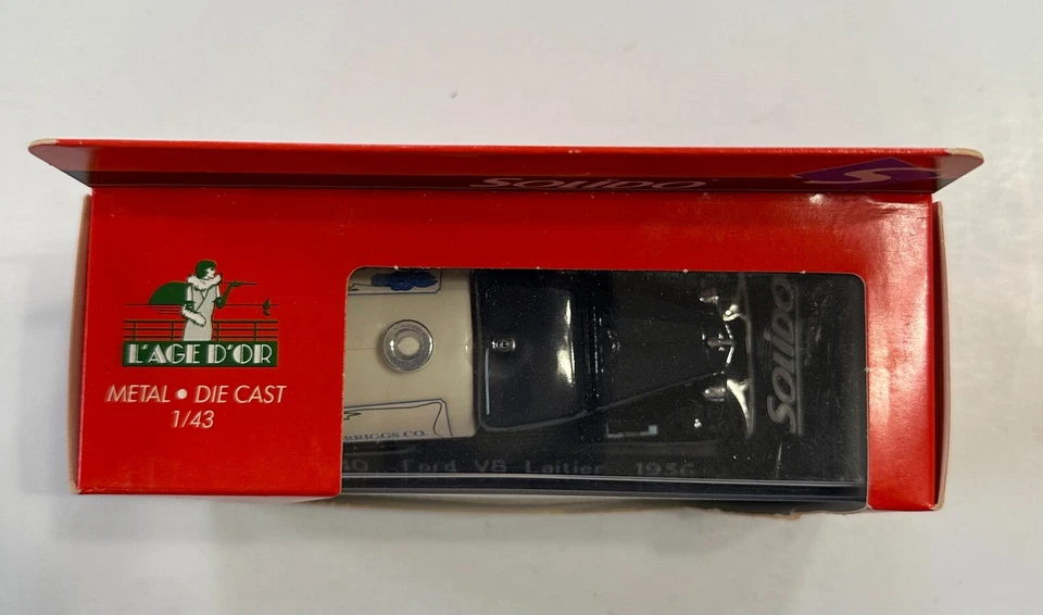 Ford V8 Laitier L.F. Briggs Co. Solido 4440 1936 Leche 1:43 fundido a presión L'Age D'Or Foto 2 de 4