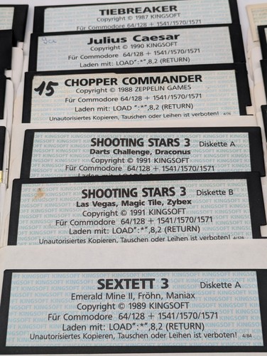 Dyskietki 5,25" Commodore C64/C128 kolekcja do wyboru z oryginalnymi grami - Zdjęcie 17 z 51