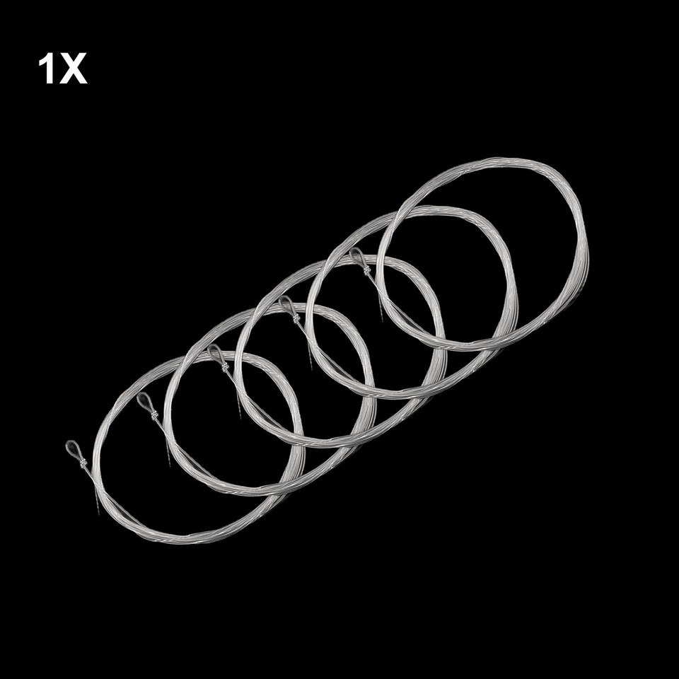 5pcs Clear Line Leaders 9FT Fly Fishing Tapered Leader with Straighter