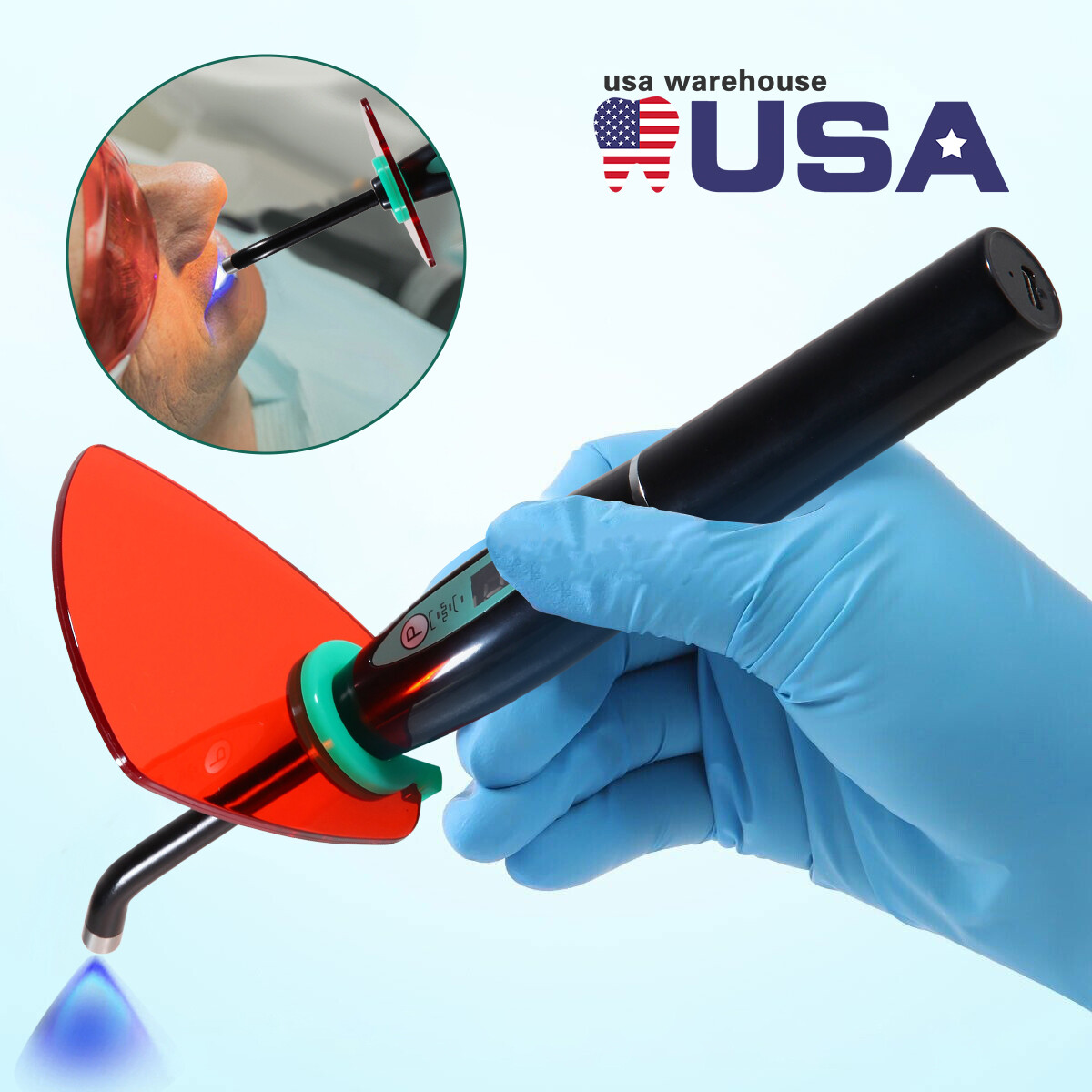Dental LED.B Härtungslicht Lampe Kabellos Kabellos 1400mW Passend Für