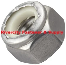 (50) 5/8-11 Stainless Steel Nylon Insert Lock / Stop / Nyloc Nuts 5/8x11 Nut