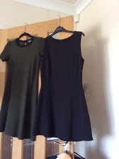 Mango black dress xs fit and flare brand new extra small