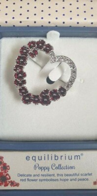 Equalibrium Poppy Diamante Heart