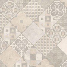 Vinyl Flooring Roll Grey Weathered Stone Patchwork Tiles Kitchen Bathroom Lino