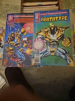 Prototype #1 And #2 VF/NM; Malibu | Ultraverse - RARE NEWSSTAND VARIANT