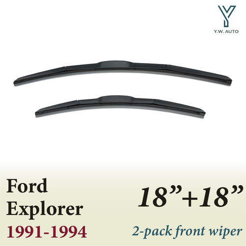 TripleSection Wiper Blades 18"+18" 1 Pair Wiper Blade For Ford