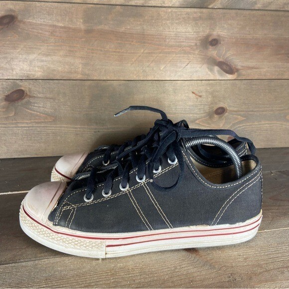 vintage converse all star chuck taylor men size 8 shoe black 50s