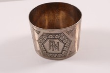 Serviettenring Silber 800 deutsch W.S. Monogramm AN Jugendstil um 1910