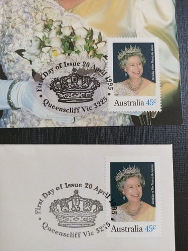 1995 Queens QEII Birthday First Day Cover + Matching MAXI Postcard with Stamp #2 - Picture 4 of 11