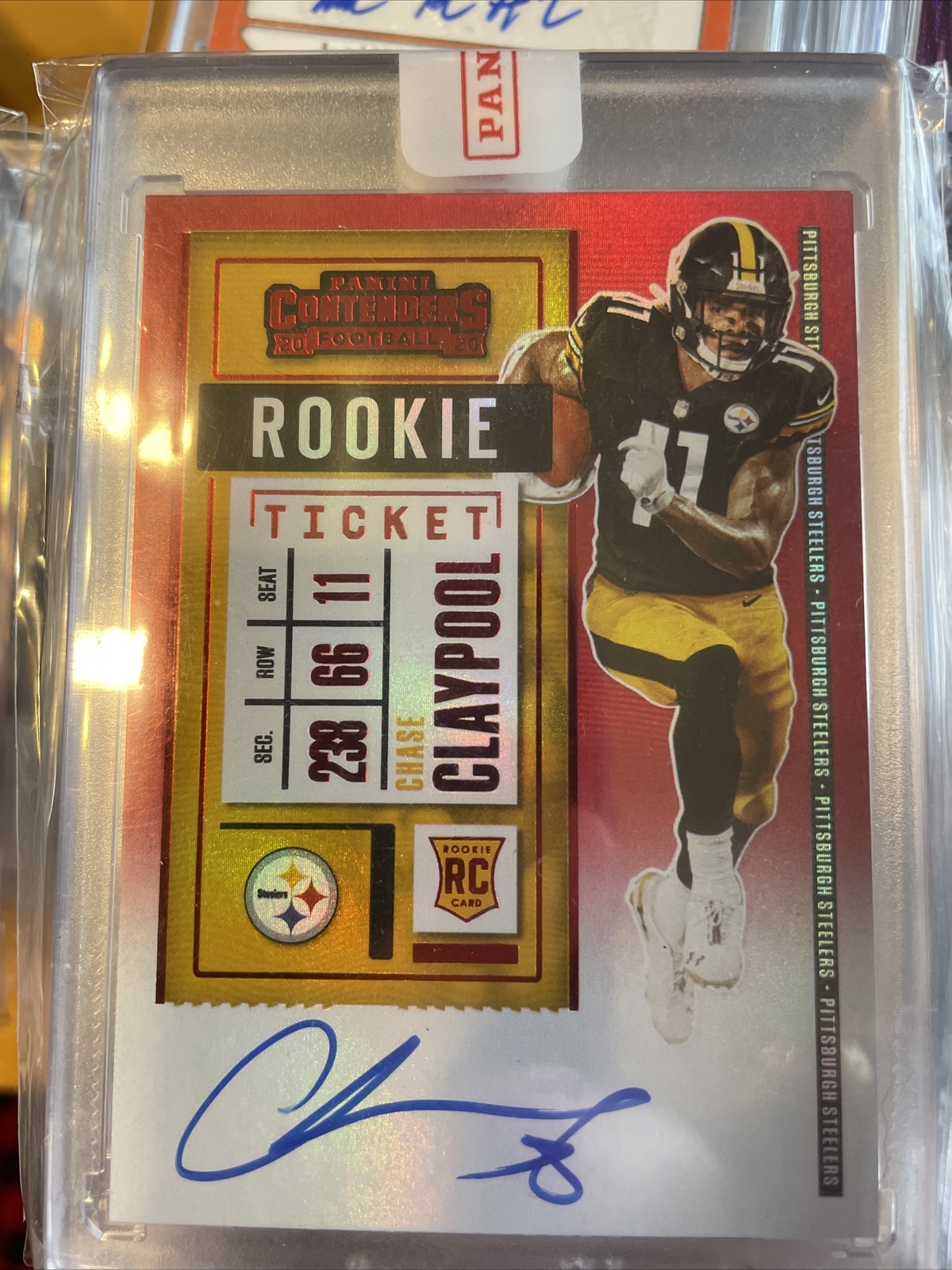 2020 Chase Claypool Panini Contenders Rookie Ticket Auto FOTL