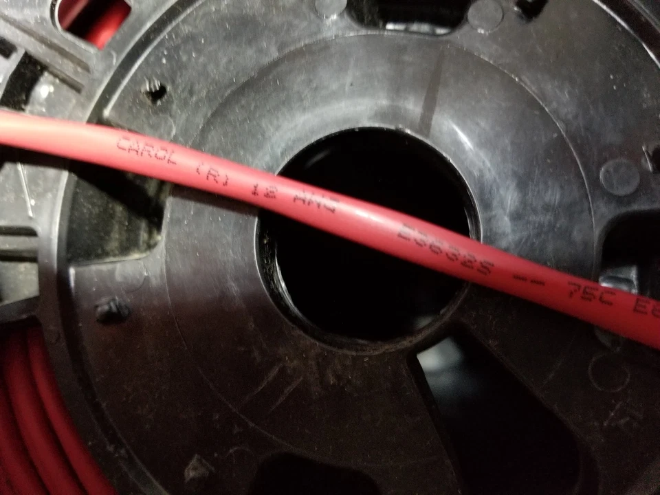 Carol E3632S 12/2C Solid Shield Plenum Fire Alarm Cable Wire FPLP/CL3P Red /50ft - Image 2 of 4