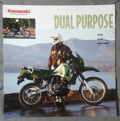 2002 KLR SHERPA ENDURO DIRT BIKE NOS KAWASAKI BROCHURE SPEC SHEET