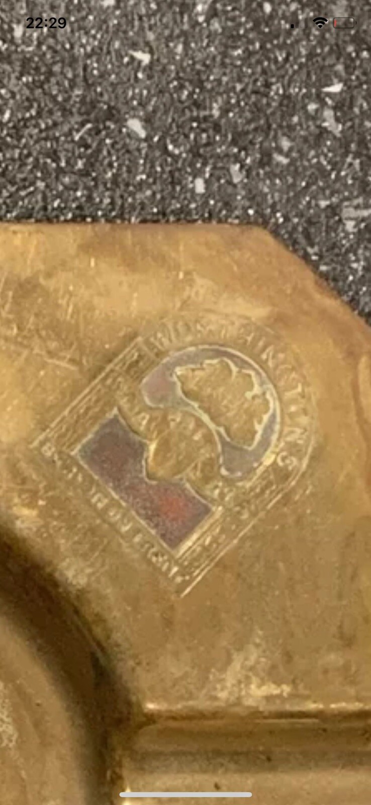 Vintage Worthington’s India Pale Ale Brass Rare Ashtray, Breweriana