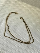 Vtg Gold Filled Pocket Watch Fob Chain Rope Design