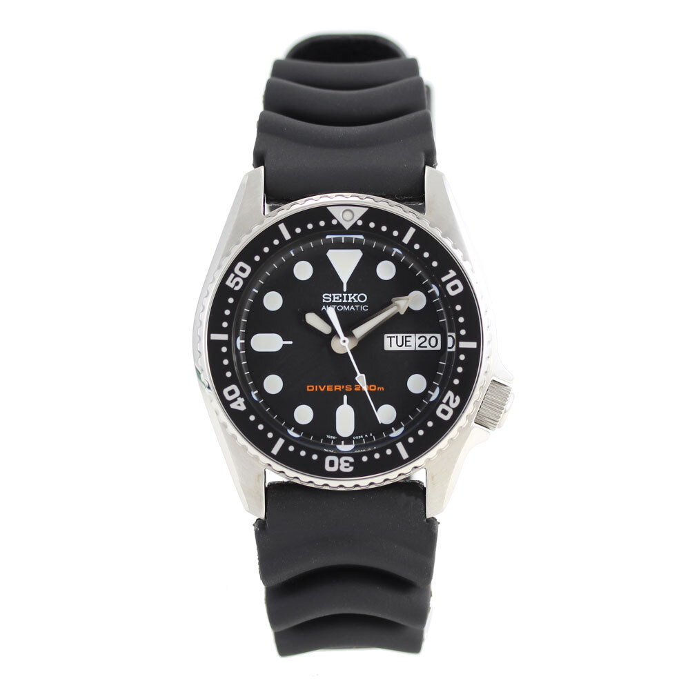 SEIKO SKX013K1 SKX013K DIVER'S 200m Black Boy Mechanical