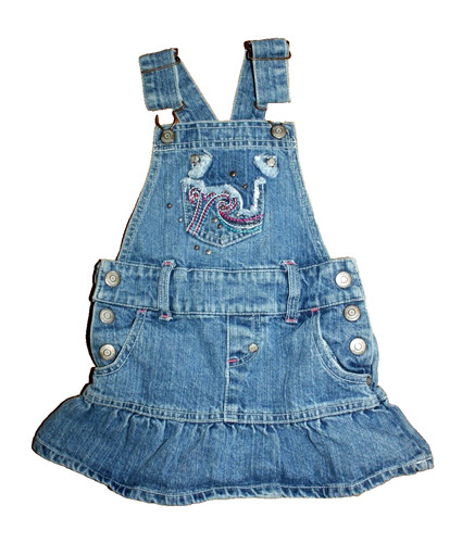Disney That's So Raven Skirt Bib Overalls Denim Size 4 Adjustable Embr. Dist
