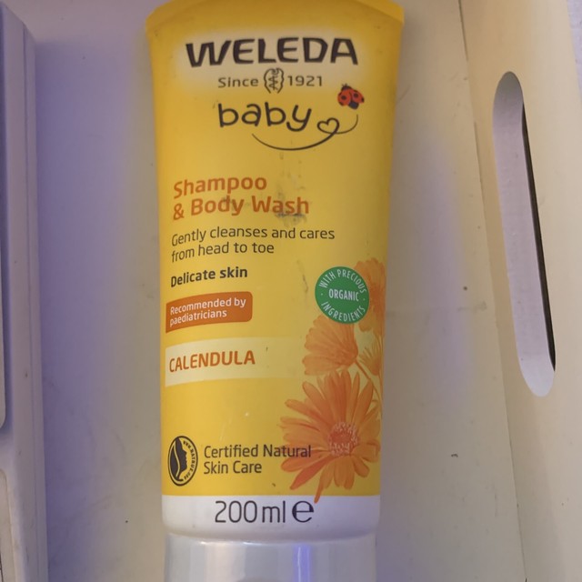 Weleda Organic Calendula Baby Shampoo and Body Wash 200ml for sale