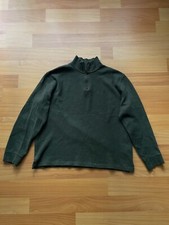 Polo Ralph Lauren 1/4 Zip Sweater Y2K Old Money Style Green Size: L