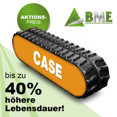 Gummikette Baggerkette für Case Minibagger Bagger - 2 Stück zum Aktionspreis!