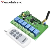 6 Channel Relay Module 433MHZ Remote Control 6CH RF Transmitter W/ Receiver