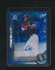 BENYAMIN BAILEY 2022 BOWMAN CHROME 1ST SAPPHIRE RC AUTO #BSPA-BB