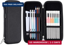 Upgraded Hard Pencil Case Box for Adults,Durable Pen Carrying Case with Zipper-B