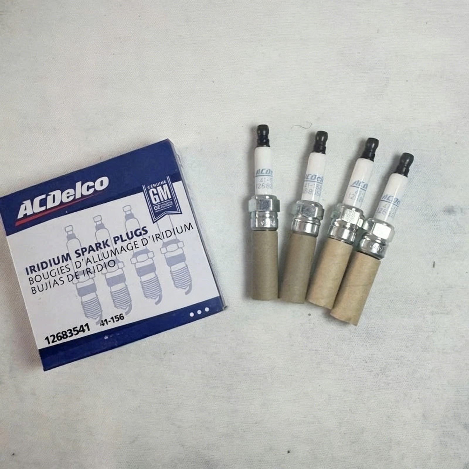 NEW 4PCS GENUINE GM ACDelco Iridium Spark Plugs OEM 41-156 USA