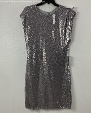 NWT ASTR Women's Silver Sequin Dress Size XL