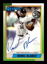 RONEL BLANCO 2025 TOPPS UPDATE SERIES 90B2-RB 1990 THROWBACK AUTO HOUSTON ASTROS