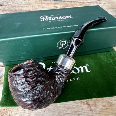 P-LIP Peterson System Standard Rusticated Bent Apple (B42) P-Lip Pipe - New