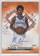 2022 Topps Inception OTE Overtime Elite Orange 8/50 Naasir Cunningham Auto 1bj7