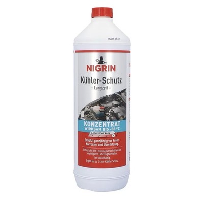 NIGRIN Kühler-Schutz Konzentrat | Frostschutz | 1 L | für Benzin & Dieselmotor