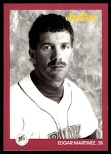 Edgar Martinez 1991 Studio #117 Mariners MLB READ FREE SHIPPING AutographDen