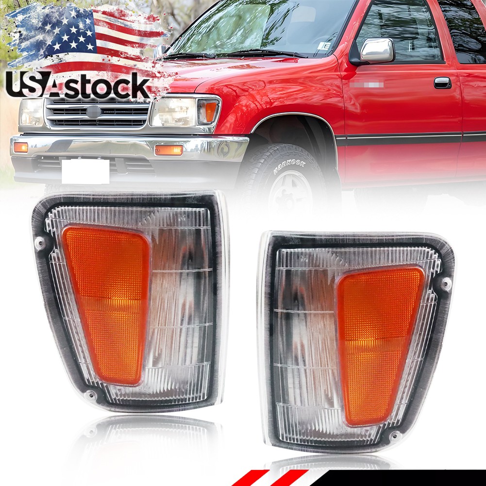 2X OE-Style Front Corner Marker Parking Signal Lights For 1993-1998 Toyota T100