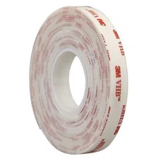 3m Double-Sided Foam Tape, 1/2 in W, 5 yd L, 1/32 in, Acrylic Foam, Double-Sided