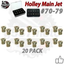 🎁Box🎁 Holley Carburetor 1/4-32 Gas Main JETS ASSORTMENT KIT For 70-79 2 EACH-