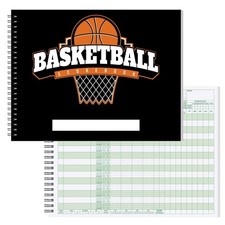 Basketball Scorebook 40 Games Score Book Side by Side Basketball Stat Trackin...