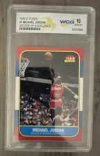 1996-97 Fleer Decade of Excellence Chicago Bulls Michael Jordan #4 WCG 10
