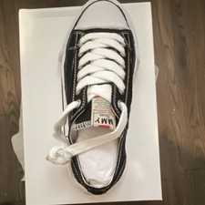 Maison Mihara Yasuhiro Black White Low Top Canvas Sneakers Lace Up Men's Casual 4