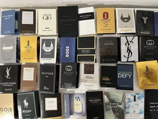 High End Designer Men's Perfume Sample Lot | Vials & Cards Mix | (No Duplicates)