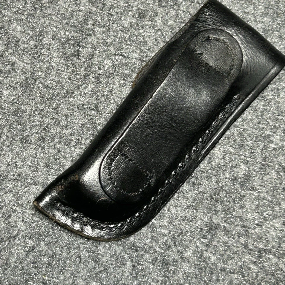 Buck Knife 110 Hunting Lock Blade Pocket C With Leather Sheath Vintage USA  Made - Image 3 of 4