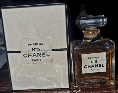 Vintage Chanel No Pure Perfume Parfum Extrait 9014 Feb 1982 boxed  UK