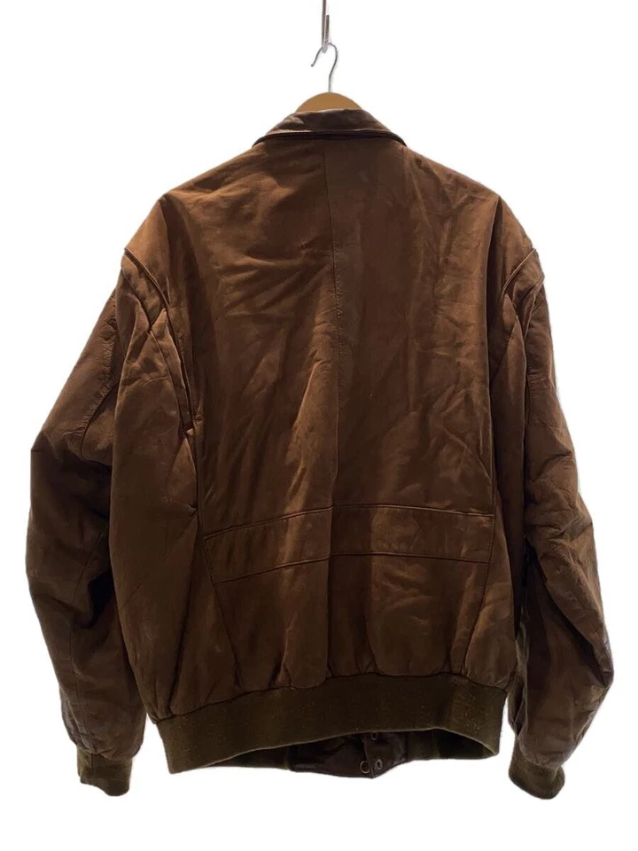 Structure Leather Flight Jacket XL Brown Leather - Image 2 of 4