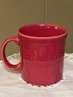 Fiestaware D Handle Coffee Mug Scarlet Red Fiesta HLC USA  Contemporary Round