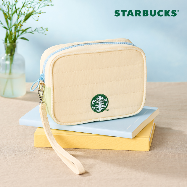 Starbucks Sunny Days Pouch + Card Wallet Blue Set Korea Official
