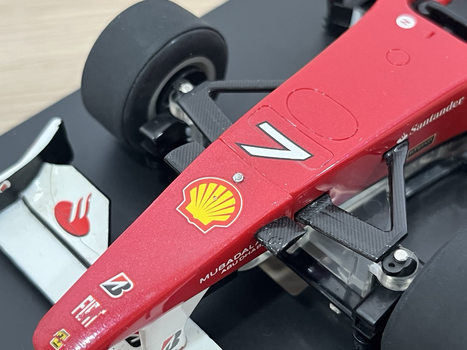 OLD Super Very Rare Kyosho MINI-Z Racer F1 BODYSET Ferrari F10 #7