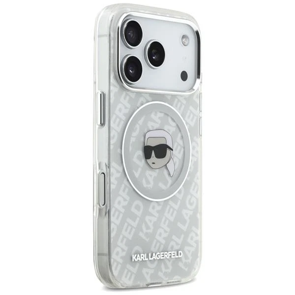 Case Karl Lagerfeld Magsafe IPHONE 17 Pro Plastica Figura Trasparente - Immagine 4 di 4