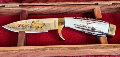 Kershaw  2002 Rocky Mountain  Elk  Commemorative  Stag Fix Blade