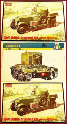 ST563 | Roden Italieri 1:76 - 3 Bausätze ''Militärfahrzeuge'' *1x doppelt*